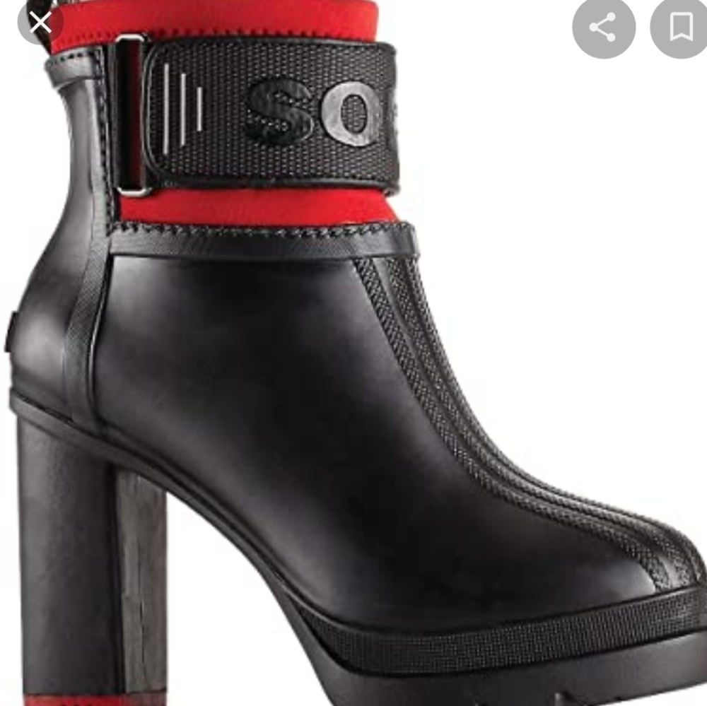 Sorel Medina III Size 6.5 Black/Red
